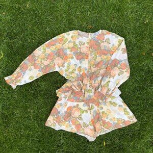 Something Navy Floral Romper | Brand New Condition